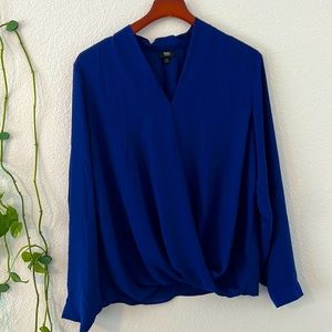 💙 blue work blouse business casual nursing maternity working mom